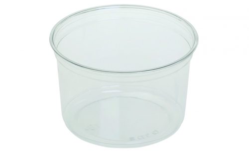 Salátás tál PLA, 350 ml (12,1 x 5,1 cm), átlátszó - Naturesse - kifutó termék *16405