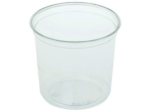 Salátás tál PLA, 500 ml (12,1 x 7,3 cm), átlátszó - Naturesse *16406